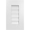 Ekena Millwork Vertical Surface Mount PVC Gable Vent: Functional, w/ 3-1/2"W x 1"P Standard Frame, 12"W x 20"H GVPVE12X2001SF - alternate 1